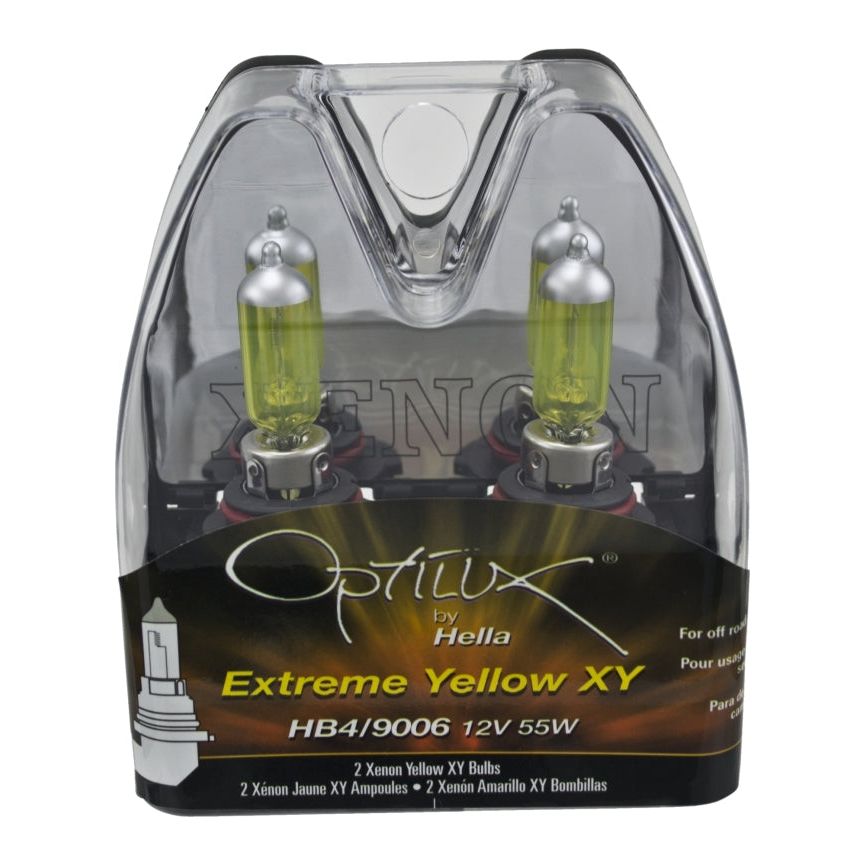 Hella LAH71070602 - HELLAH71070602 - Hella Optilux HB4 9006 12V/55W XY Xenon Yellow Bulb - Shipped in Europe - Tuningsupply.com