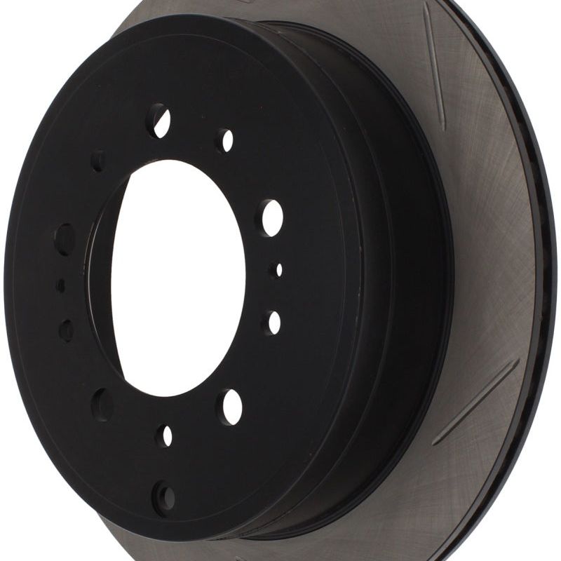 Stoptech 126.44157SL - STO126.44157SL - StopTech Power Slot 08-09 Lexus LX450/470/570 / 07-09 Toyota Tundra Slotted Left Rear Rotor - Shipped in Europe - Tuningsupply.com