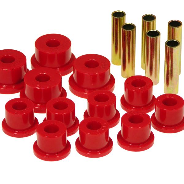 Prothane 17-1002 - PRO17-1002 - Prothane Suzuki Samurai Spring & Shackle Bushings (Aftermarket Shackles) - Red - Shipped in Europe - Tuningsupply.com