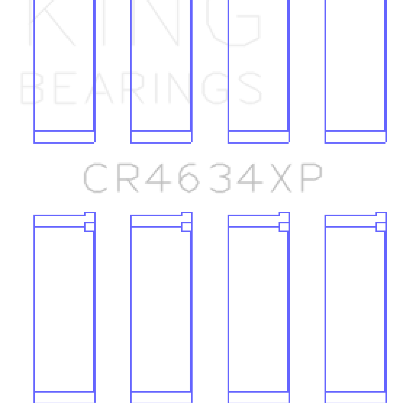 King Engine Bearings GCR4634XP0.25 - KINGCR4634XP0.25 - King Engine Bearings Hyundai G4KF Connecting Rod Bearing Set - Size +0.25mm - Shipped in Europe - Tuningsupply.com