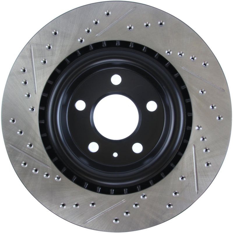 Stoptech 127.33137L - STO127.33137L - StopTech Slotted & Drilled Sport Brake Rotor - Shipped in Europe - Tuningsupply.com