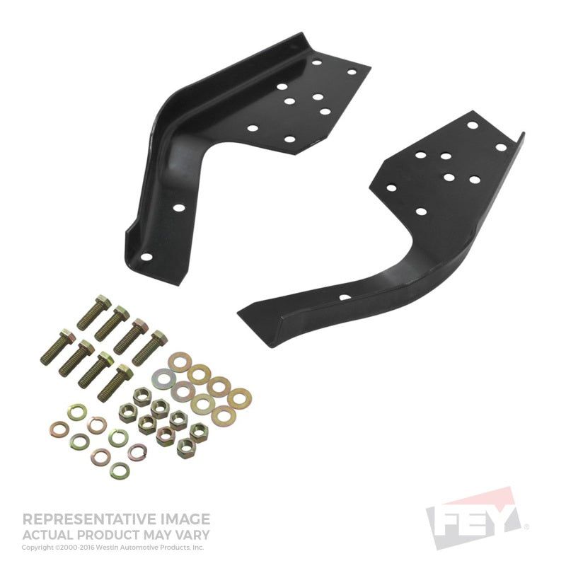 Westin 92230 - WES92230 - Westin/Fey 72-93 Fleet Side / 97-98 F-250/350HD (Exc. 250LD) Universal Bumper Mount Kit - Black - Shipped in Europe - Tuningsupply.com