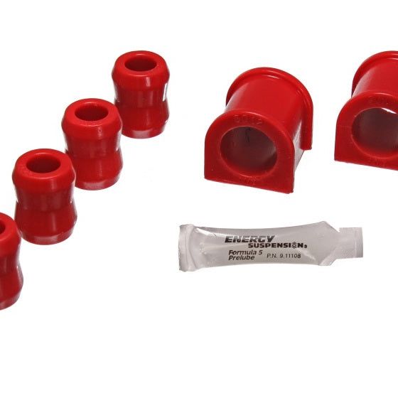 Energy Suspension 2.5107R - ENG2.5107R - Energy Suspension 87-96 Jeep Wrangler YJ Red Front 1-1/8in Sway Bar Bushing Set w/End Link Bushings - Shipped in Europe - Tuningsupply.com