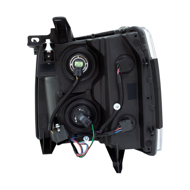 ANZO 111393 - ANZ111393 - ANZO 2007-2013 Chevrolet Silverado Crystal Headlights Black - Shipped in Europe - Tuningsupply.com