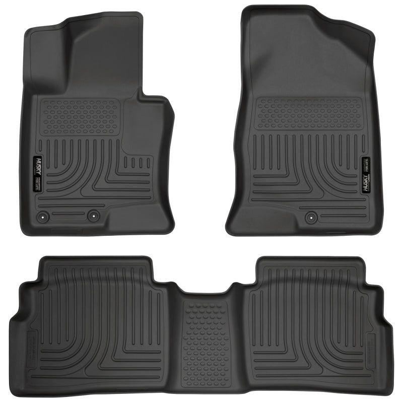 Husky Liners 98851 - HSL98851 - Husky Liners 11-12 Hyundai Sonata WeatherBeater Combo Black Floor Liners - Shipped in Europe - Tuningsupply.com