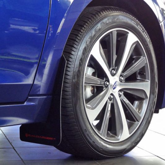 Rally Armor MF34-UR-BLK/GRY - RALMF34-UR-BLK/GRY - Rally Armor 15-19 Subaru Legacy Black UR Mud Flap w/ Grey Logo - Shipped in Europe - Tuningsupply.com