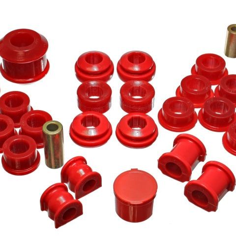 Energy Suspension 16.18111R - ENG16.18111R - Energy Suspension 02-04 Acura RSX (includes Type S) Red Hyper-Flex Master Bushing Set - Shipped in Europe - Tuningsupply.com