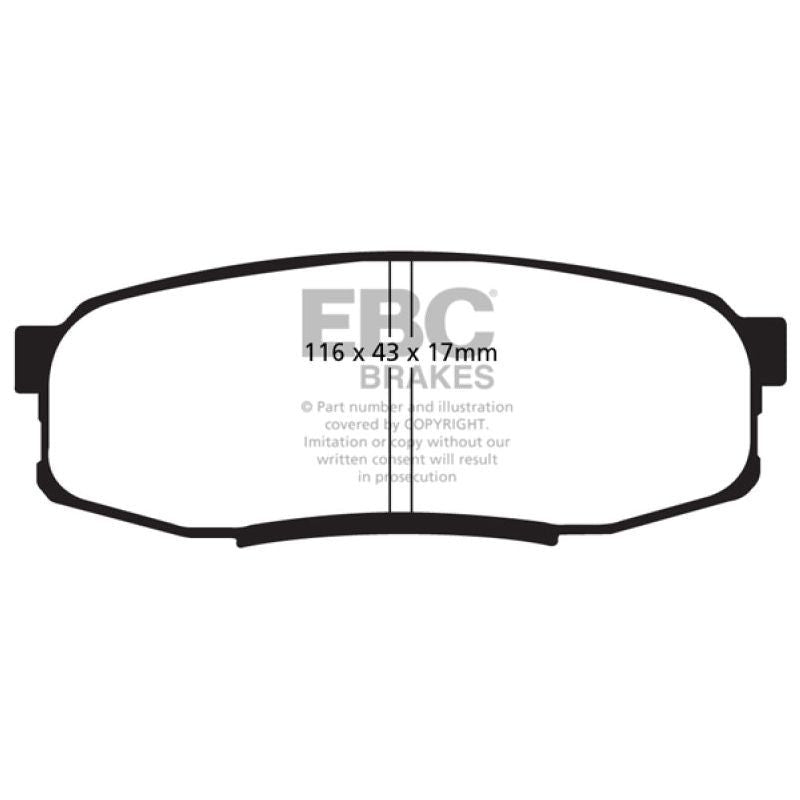 EBC DP61816 - EBCDP61816 - EBC 08+ Lexus LX570 5.7 Greenstuff Rear Brake Pads - Shipped in Europe - Tuningsupply.com
