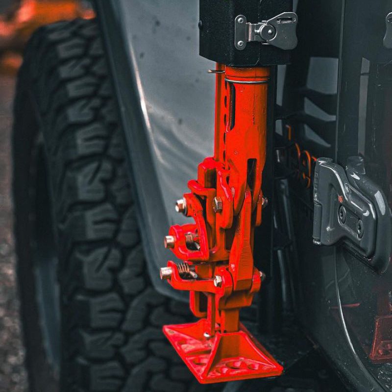 Go Rhino 701011T - GOR701011T - Go Rhino 18-24 Jeep Wrangler JL/JLU/JT Front Fender Jack Mount for Hi-Lift Jack - Tex. Blk - Shipped in Europe - Tuningsupply.com