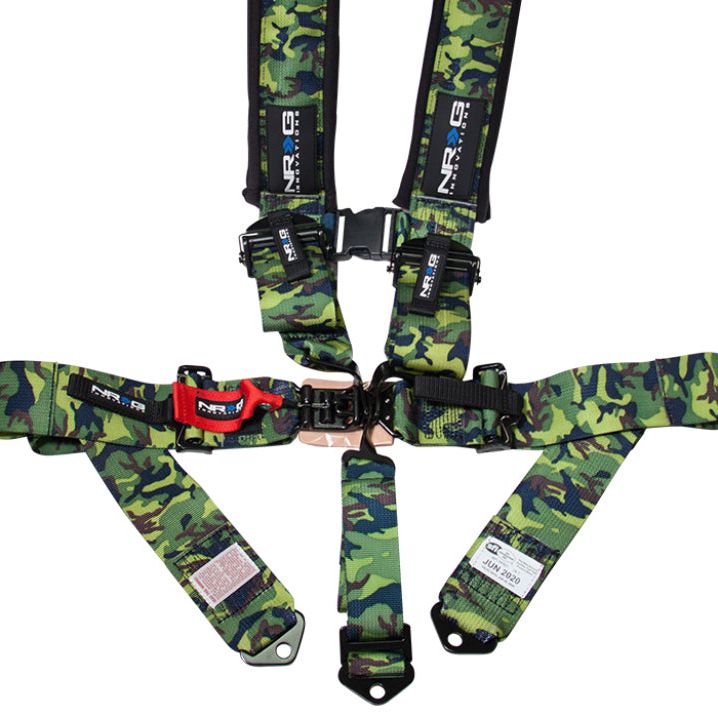 NRG SBH-5PCCAMO-620 - NRGSBH-5PCCAMO-620 - NRG SFI 16.1 5pt 3in. Seat Belt Harness/ Latch Link - Camo - Shipped in Europe - Tuningsupply.com