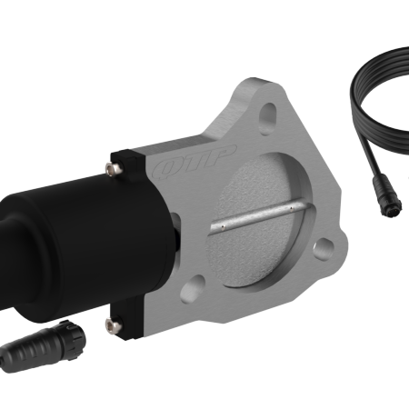 QTP QTEC30 - QTPQTEC30 - QTP 3in Bolt-On QTEC Electric Cutout Valve - Single - Shipped in Europe - Tuningsupply.com
