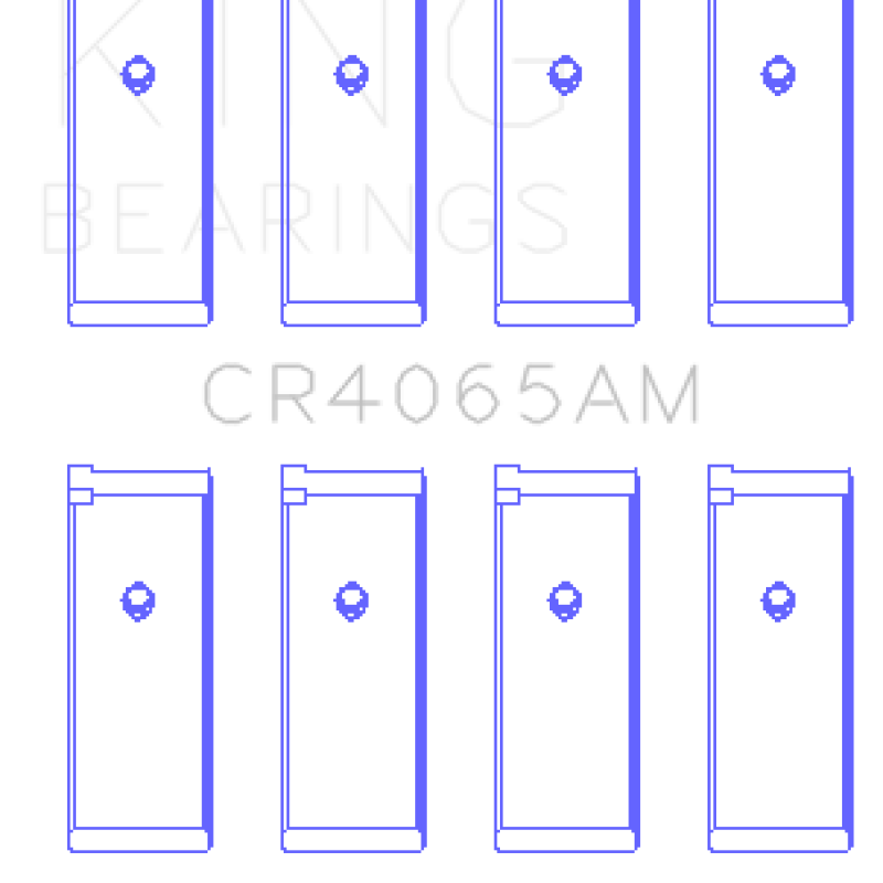 King Engine Bearings GCR4065AM - KINGCR4065AM - King 91-04 Nissan 146CI/2.4L KA24DE L4/89-97 146CI/2.4L KA24E L4 Rod Bearing Set - Size STD - Shipped in Europe - Tuningsupply.com