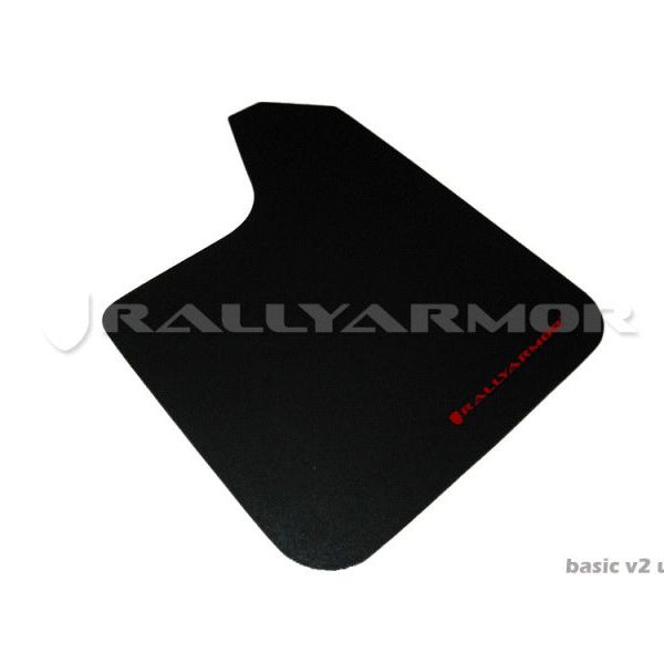 Rally Armor MF12-BAS-BCPK - RALMF12-BAS-BCPK - Rally Armor Universal Fit (No Hardware) Basic Black Mud Flap w/ Pink Logo - Shipped in Europe - Tuningsupply.com