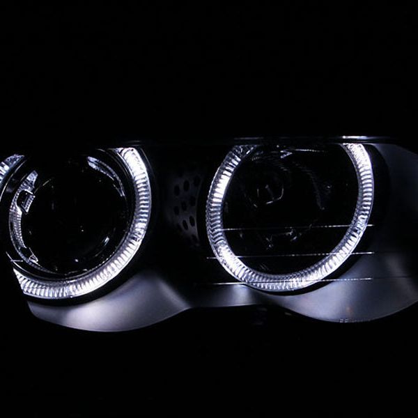 ANZO 121261 - ANZ121261 - ANZO 1999-2001 BMW 3 Series E46 Projector Headlights w/ Halo Black (CCFL) - Shipped in Europe - Tuningsupply.com