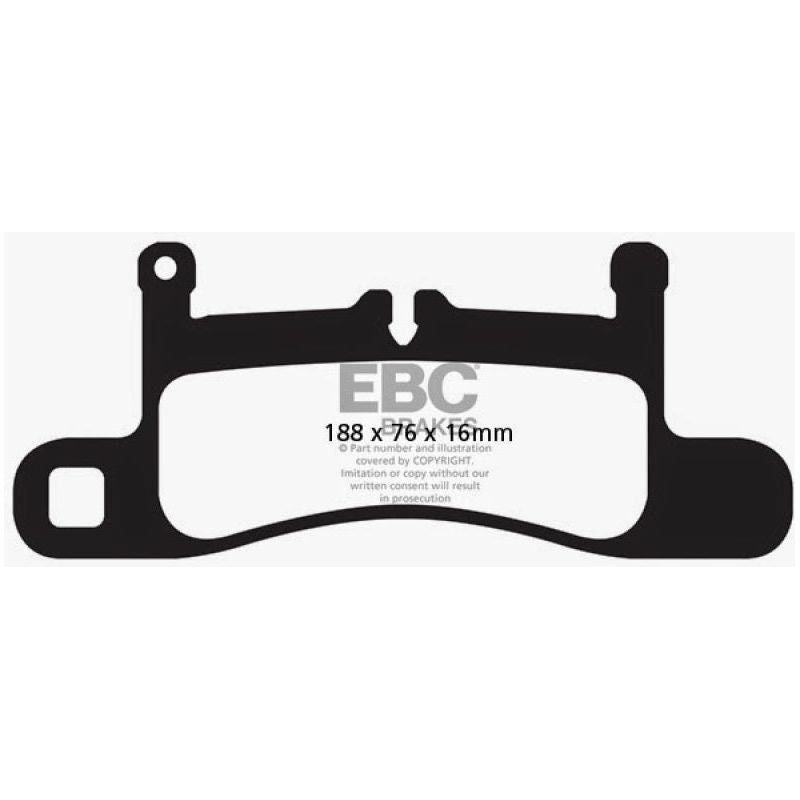EBC DP42098R - EBCDP42098R - EBC 12-15 Porsche 911 (991) (Cast Iron Rotor only) 3.4 Carrera Yellowstuff Rear Brake Pads - Shipped in Europe - Tuningsupply.com