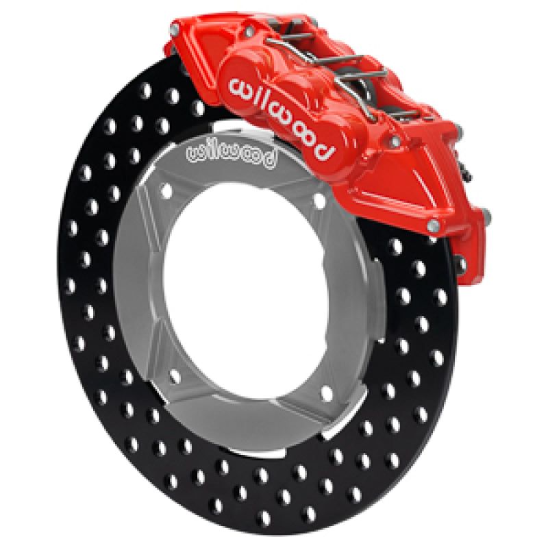 Wilwood 140-16632-DR - WIL140-16632-DR - Wilwood 2014+ Polaris RZR XP 1000 Front Kit 11.25in Drilled - Red - Shipped in Europe - Tuningsupply.com