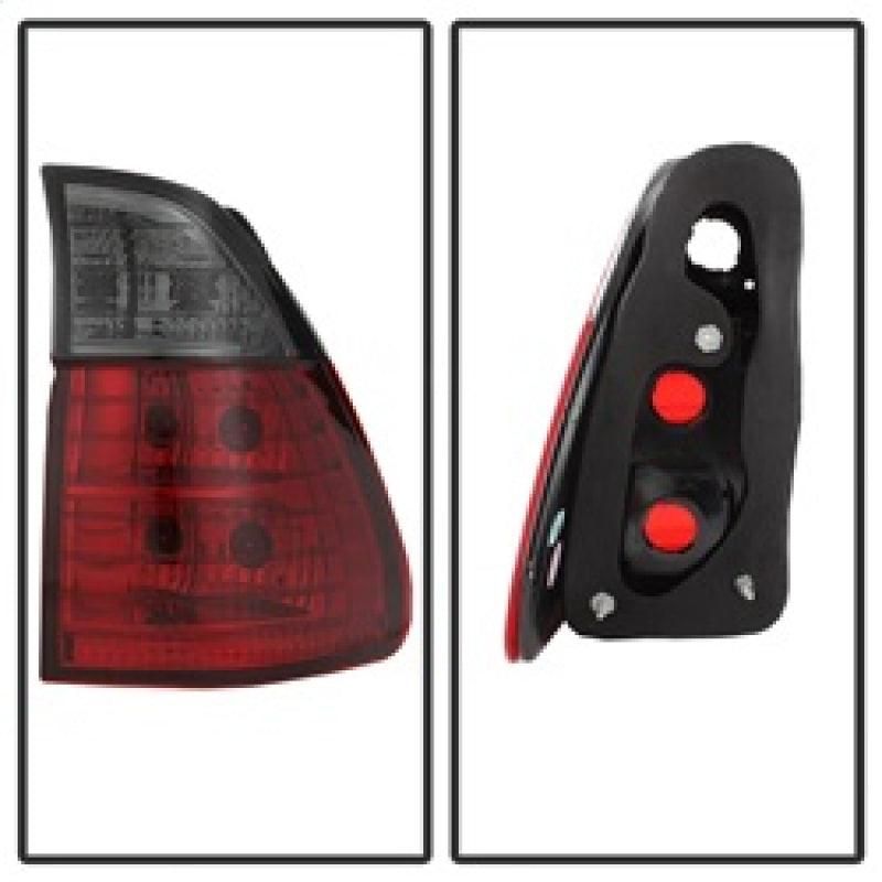 SPYDER 5000842 - SPY5000842 - Spyder BMW E53 X5 00-06 4PCS Euro Style Tail Lights- Red Smoke ALT-YD-BE5300-RS - Shipped in Europe - Tuningsupply.com