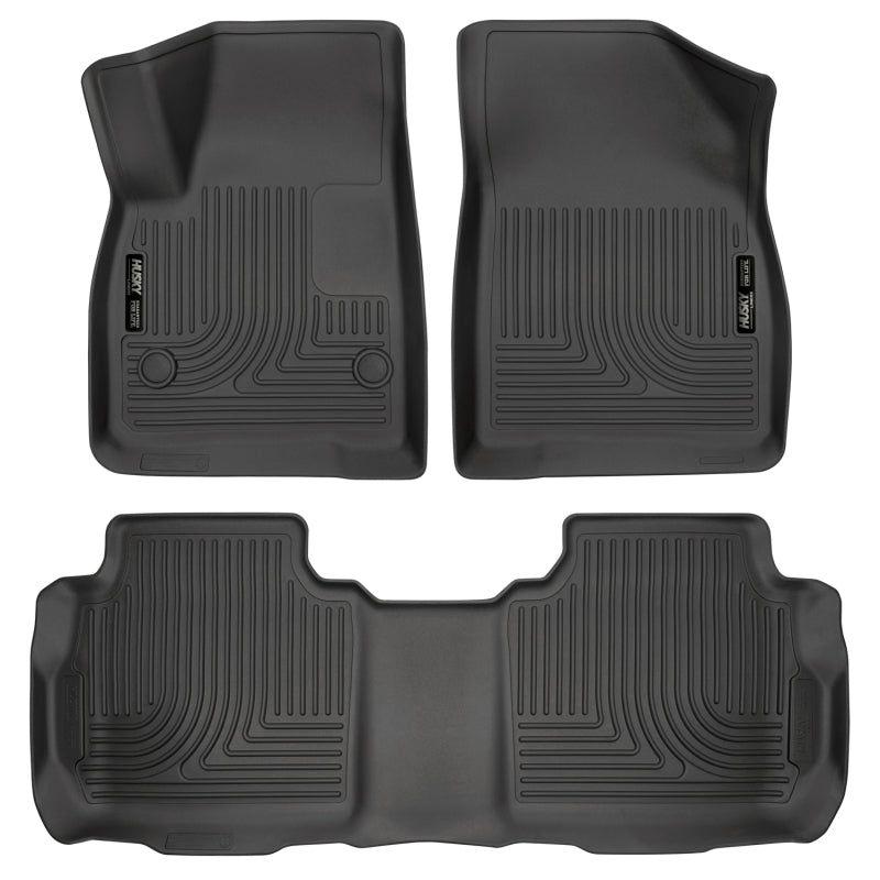 Husky Liners 99141 - HSL99141 - Husky Liners Weatherbeater 17-23 Cadillac XT5 / 17-23 GMC Acadia Front & 2nd Seat Floor Liners - Blk - Shipped in Europe - Tuningsupply.com