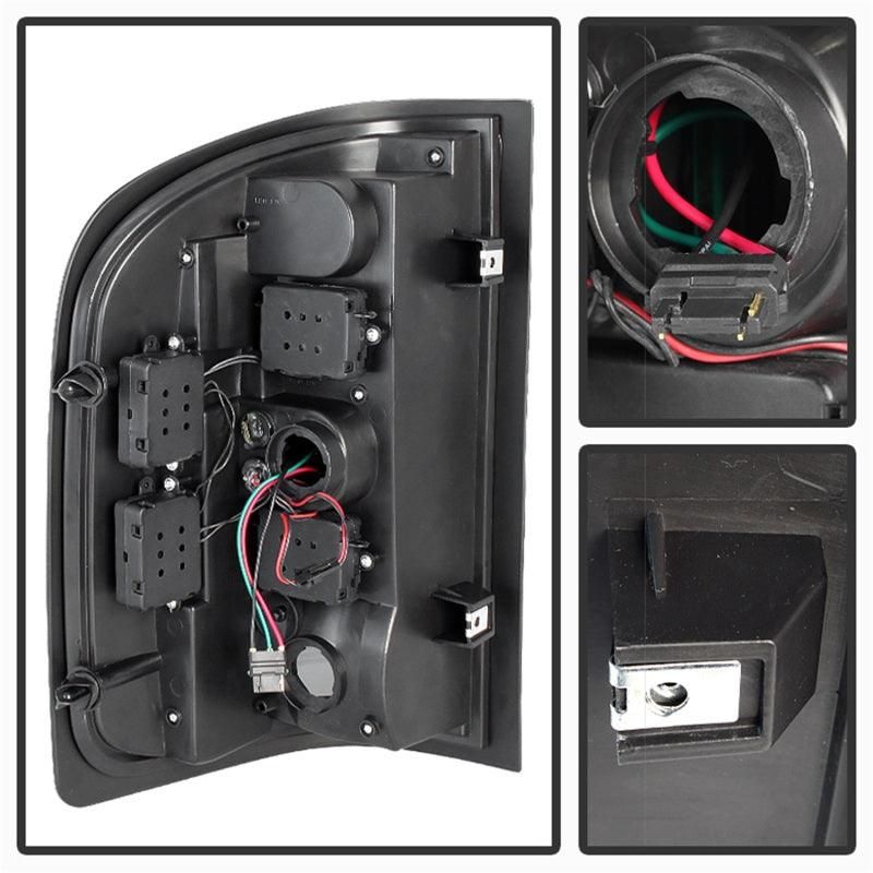 SPYDER 5077493 - SPY5077493 - xTune Chevy Silverado 07-13 LED Tail Lights Black Smoke ALT-JH-CS07-LED-BKSM - Shipped in Europe - Tuningsupply.com