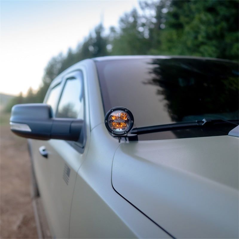 Rigid Industries 46717 - RIG46717 - Rigid Industries 2019+ Dodge Ram 1500 A-Pillar LED Light Mounts - Shipped in Europe - Tuningsupply.com