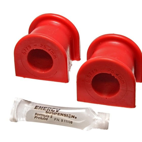 Energy Suspension 16.5137R - ENG16.5137R - Energy Suspension 04-05 Acura TSX Red 25.4mm/1in Front Sway Bar Bushing Set - Shipped in Europe - Tuningsupply.com