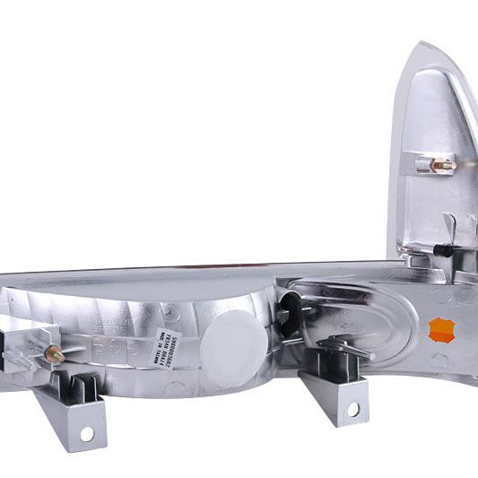 ANZO 511039 - ANZ511039 - ANZO 2000-2004 Ford Excursion Euro Parking Lights Chrome w/ Amber Reflector - Shipped in Europe - Tuningsupply.com