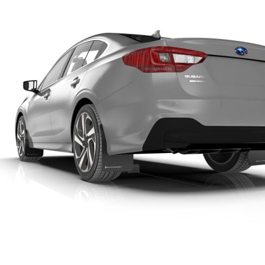 Rally Armor MF64-UR-BLK/GRY - RALMF64-UR-BLK/GRY - Rally Armor 20-25 Subaru Legacy Black UR Mud Flap w/Grey Logo - Shipped in Europe - Tuningsupply.com
