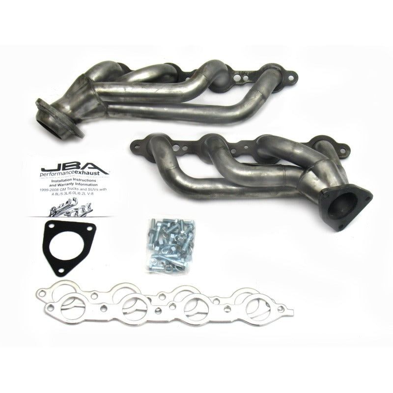 JBA 1850S-2 - JBA1850S-2 - JBA 02-13 GM Truck 4.8L/5.3L LS Raw 409 Cat4Ward Header - Shipped in Europe - Tuningsupply.com