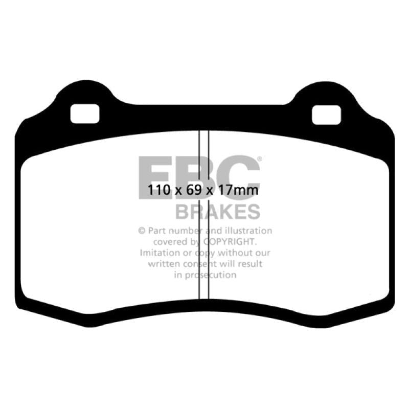 EBC DP31031C - EBCDP31031C - EBC 96-03 Alfa Romeo GTV 3.0 (Brembo) Redstuff Front Brake Pads - Shipped in Europe - Tuningsupply.com