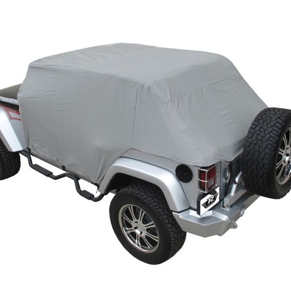 Rampage 1164 - RAM1164 - Rampage 2007-2018 Jeep Wrangler(JK) Unlimited Cab Cover With Door Flaps - Grey - Shipped in Europe - Tuningsupply.com