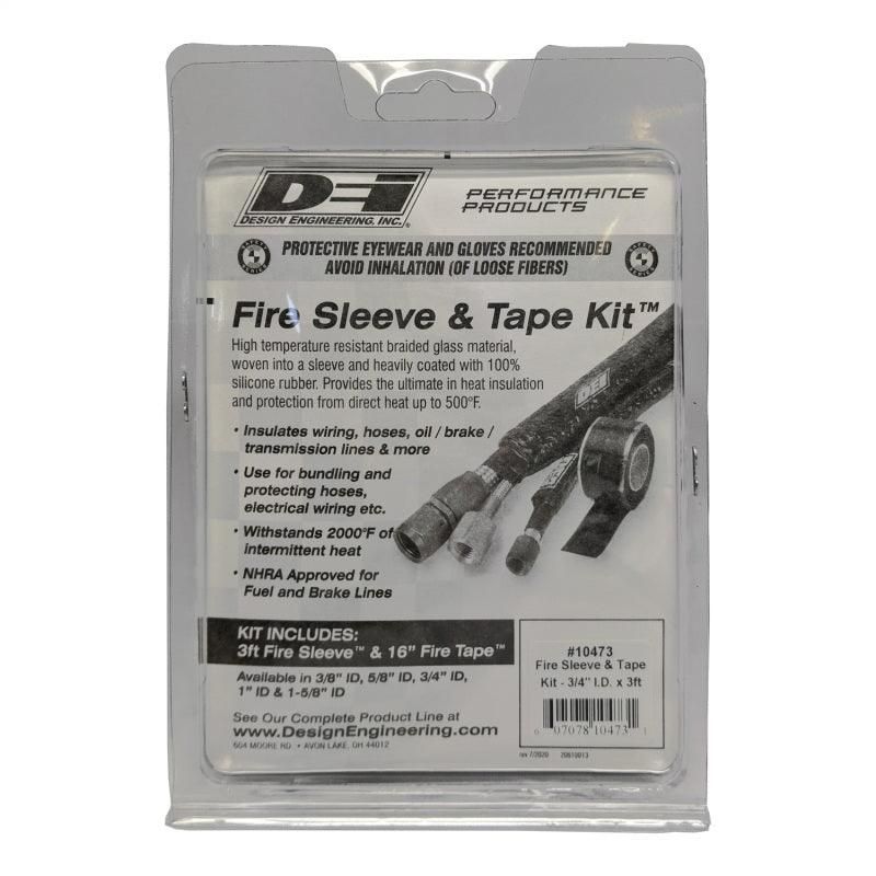 DEI 10473 - DEI10473 - DEI Fire Sleeve and Tape Kit 3/4in I.D. x 3ft - Shipped in Europe - Tuningsupply.com