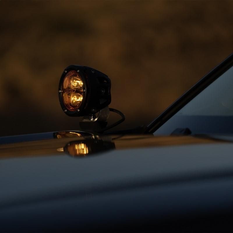 Rigid Industries 36123 - RIG36123 - Rigid Industries 360-Series 4in Fog w/ Amber PRO Lens - White (Pair) - Shipped in Europe - Tuningsupply.com