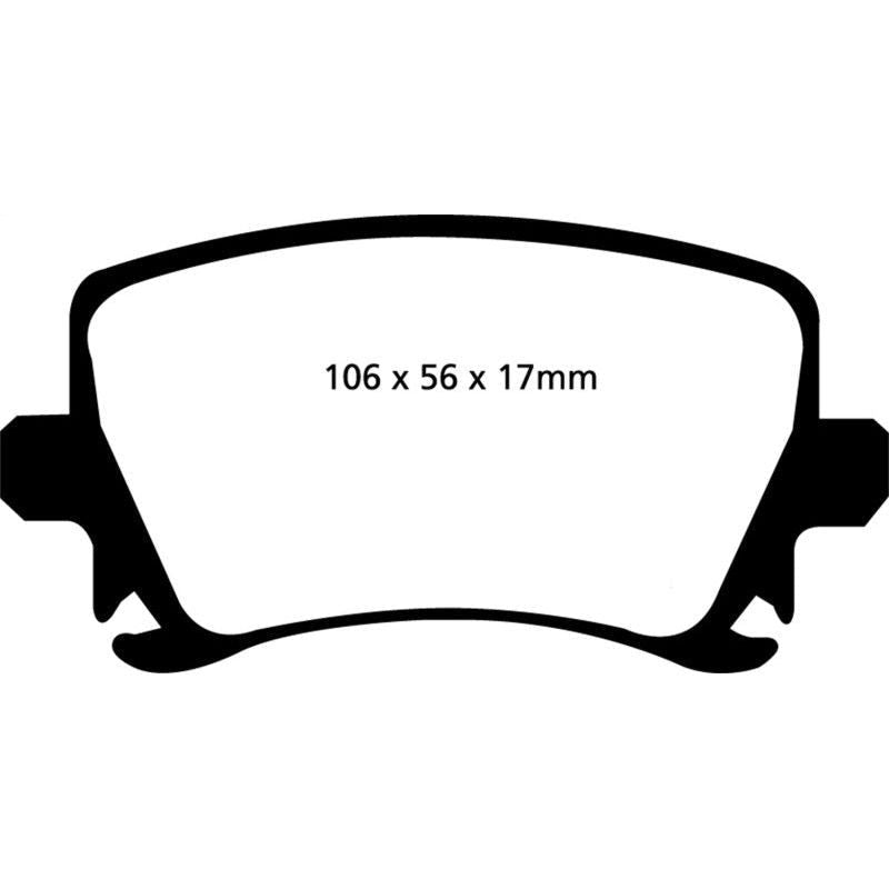 EBC DP51518NDX - EBCDP51518NDX - EBC 05-08 Audi A4 2.0L Turbo Bluestuff Rear Brake Pads - Shipped in Europe - Tuningsupply.com