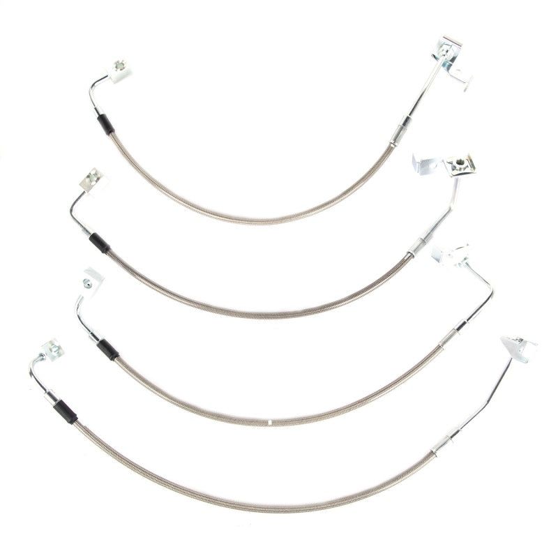 Rugged Ridge 16734.10 - RUG16734.10 - Rugged Ridge Brake Hose Kit Braided Stainless 07-18 Jeep Wrangler - Shipped in Europe - Tuningsupply.com