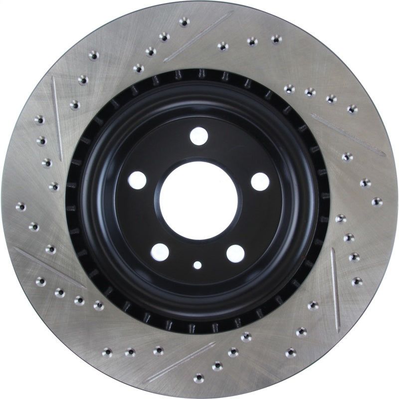 Stoptech 127.33137L - STO127.33137L - StopTech Slotted & Drilled Sport Brake Rotor - Shipped in Europe - Tuningsupply.com