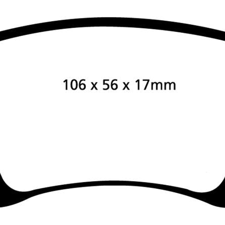 EBC UD1108 - EBCUD1108 - EBC 06-13 Audi A3 2.0 Turbo (Girling rear caliper) Ultimax2 Rear Brake Pads - Shipped in Europe - Tuningsupply.com