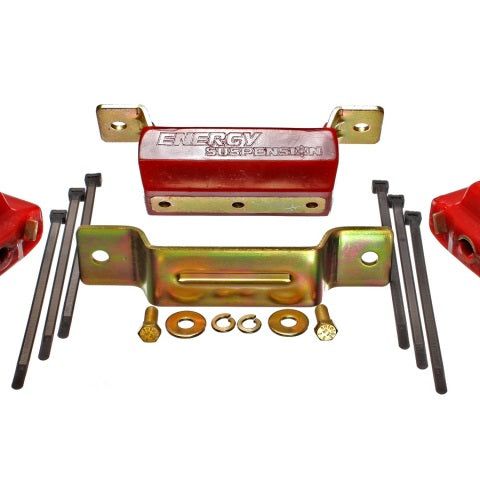 Energy Suspension 3.1131R - ENG3.1131R - Energy Suspension 88-94 GM Blazer 4WD K Series Red Motor and Transmission Mounts; Zinc Finish - Shipped in Europe - Tuningsupply.com