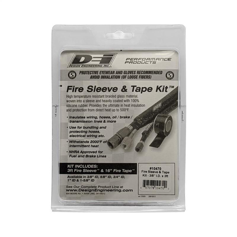 DEI 10470 - DEI10470 - DEI Fire Sleeve and Tape Kit 3/8in I.D. x 3ft - Shipped in Europe - Tuningsupply.com