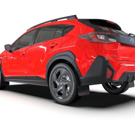 Rally Armor MF106-UR-BLK-NB - RALMF106-UR-BLK-NB - Rally Armor 24-25 Subaru Crosstrek Black UR Mud Flap Light Blue Logo - Shipped in Europe - Tuningsupply.com