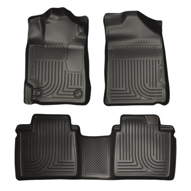 Husky Liners 98511 - HSL98511 - Husky Liners 07-11 Toyota Camry (All) WeatherBeater Combo Black Floor Liners (One Piece for 2nd Row) - Shipped in Europe - Tuningsupply.com