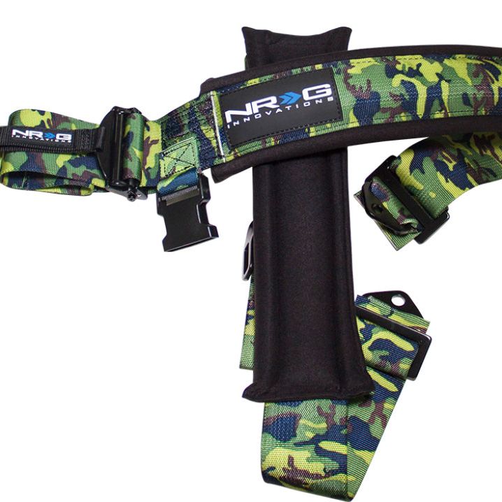 NRG SBH-5PCCAMO-620 - NRGSBH-5PCCAMO-620 - NRG SFI 16.1 5pt 3in. Seat Belt Harness/ Latch Link - Camo - Shipped in Europe - Tuningsupply.com