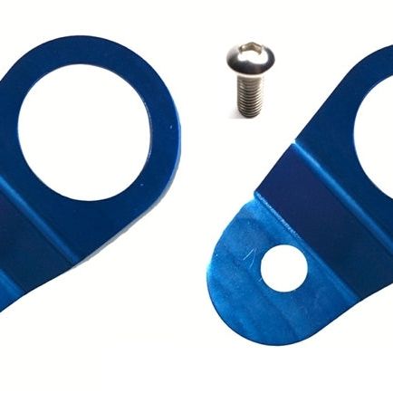 Torque Solution Radiator Mount Combo with Inserts (Blue) : Mitsubishi Evolution 7/8/9