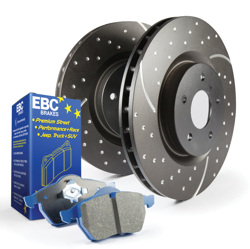 

EBC S6KF1122 - EBCS6KF1122 - EBC S6 Kits Bluestuff Pads and GD Rotors - Shipped in Europe - Tuningsupply.com
