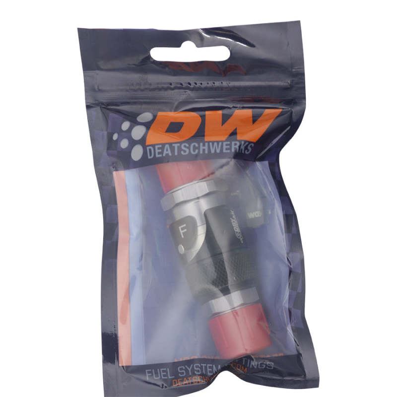 

DeatschWerks 6-02-0226-B - DWK6-02-0226-B - DeatschWerks 8AN Male Flare Quick Disconnect Dry Break Fitting - 2 Pieces Anodized Matte Black - Shipped in Europe - Tuningsupply.com
