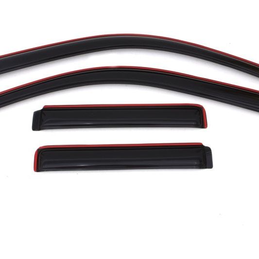 AVS 02-09 Chevy Trailblazer Ventvisor In-Channel Front & Rear Window Deflectors 4pc - Smoke-tuningsupply.com