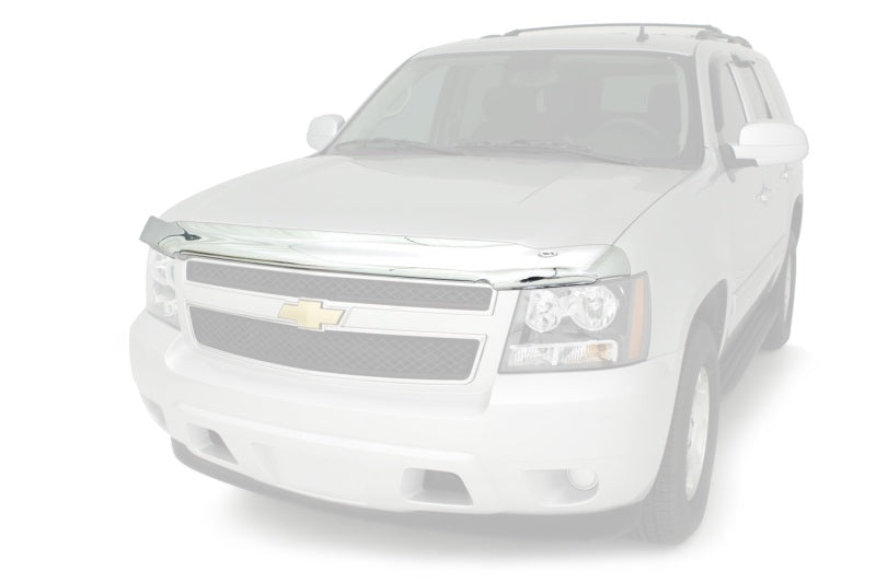 AVS 16-18 Chevy Silverado 1500 High Profile Hood Shield - Chrome-tuningsupply.com