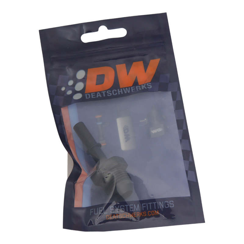 

DeatschWerks 6-02-0138-B - DWK6-02-0138-B - DeatschWerks 8AN Male Flare to 5/16in Male EFI Quick Connect Adapter - Anodized Matte Black - Shipped in Europe - Tuningsupply.com
