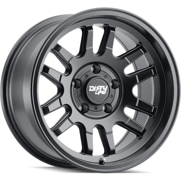 Dirty Life 9310 Canyon 17x9 / 6x139.7 BP / -12mm Offset / 106mm Hub Matte Black Wheel-tuningsupply.com