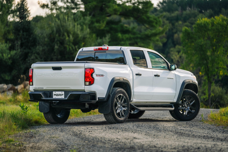 MBRP 2023 Chevy Colorado/GMC Canyon Stainless Steel 3in Cat-Back, Single High Clearance Rear Exit-tuningsupply.com