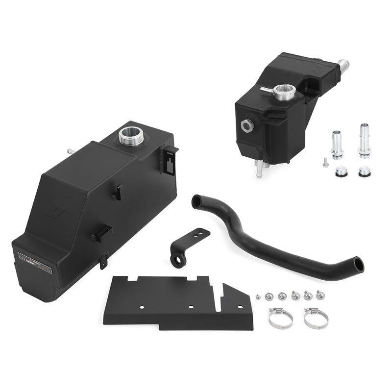 Mishimoto 11-19 Ford 6.7L Powerstroke Expansion Tank Kit - Micro-Wrinkle Black-tuningsupply.com